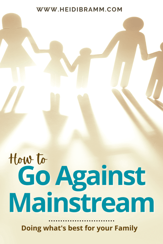 how to go against mainstream